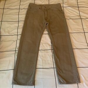 Levi’s 505 Regular Fit Men’s Pants Dark Tan